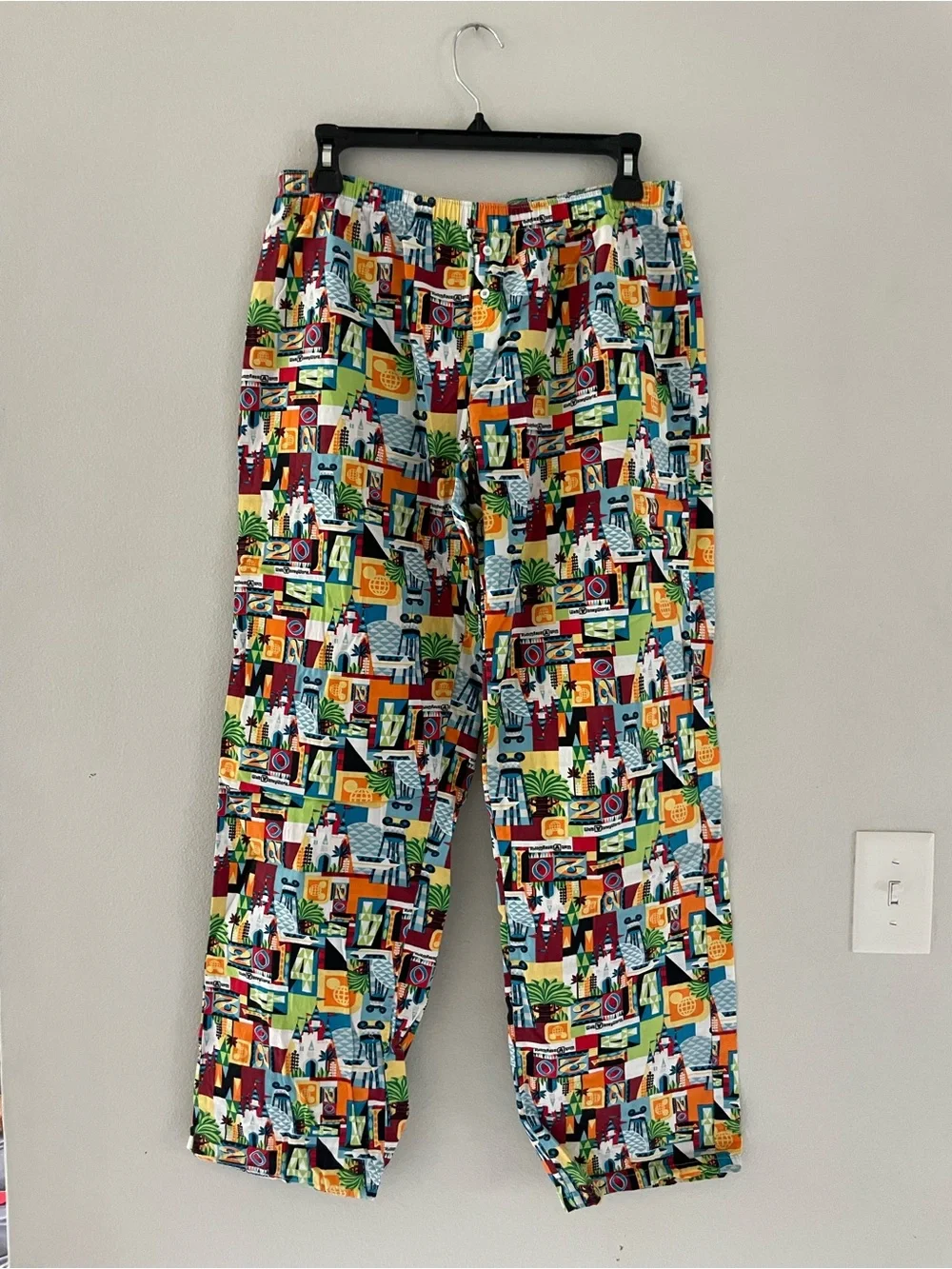 Disney Multicolor Character Print Pajama Pants